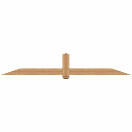 Ekena Millwork Eugene Smooth Timber Gable Bracket, Western Red Cedar, 108"W x 18"H x 5 1/2"D x 5 1/2"F, 4/12 Pitch GBW108X18X0606EUG00SWR